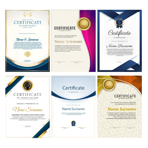 Bespoke Certificate