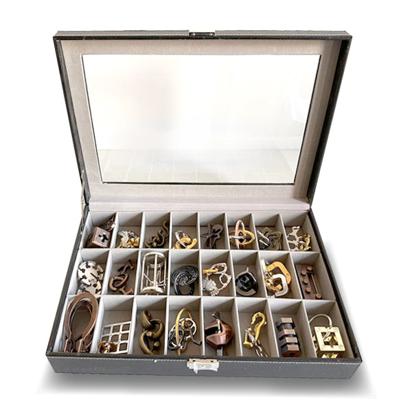 Selected Metal Puzzles (24 pcs/set )with Collection Case